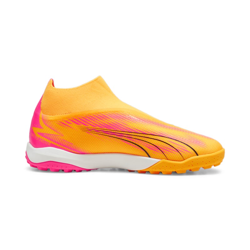 PUMA ULTRA MATCH+ Mens Orange Laceless Football TT Boot - Image 5